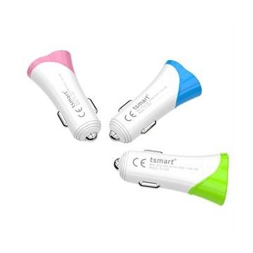 Tsmart3.4 A Micro USB Şarj Kablolu Araç Şarj Seti