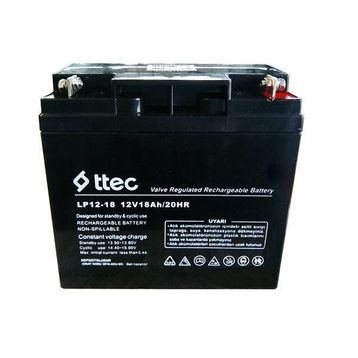 Ttec 12 V 18 Ah Bakımsız Kuru Akü