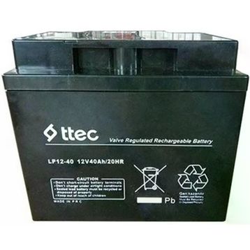Ttec 12V 40 Ah Bakımsız Kuru Akü