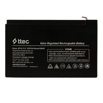 Ttec 2024 12 V 7 Ah Bakımsız Kuru Akü