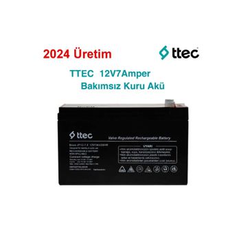 Ttec 2024 12 V 7 Ah Kuru Base Akü