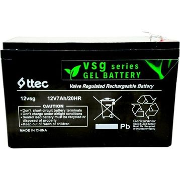 Ttec 2025 12 V 7 Ah Jel Akü