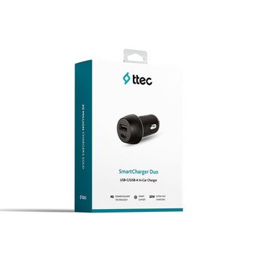 Ttec 2CKS24S Siyah USB-C+USB-A 32W Araç İçi Şarj Aleti