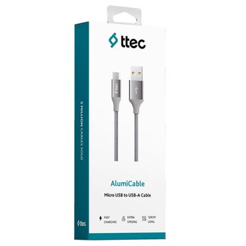TTEC 2DK11UG Alumicable Micro USB Şarj Kablosu Uzay Grisi