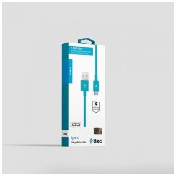 Ttec 2DK12TZ Turkuaz Type-C Android Şarj Kablosu