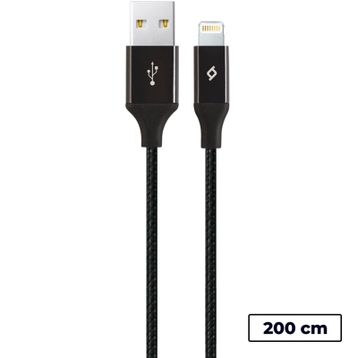 Ttec 2DK19S Siyah AlumiCable MFi iPhone Lisanslı Şarj Kablosu