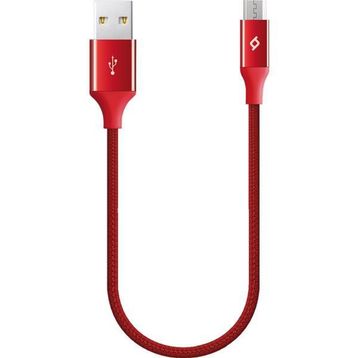 Ttec 2DK25K Kırmızı 30 cm Alumi Cable Micro USB Şarj ve Data Kablosu