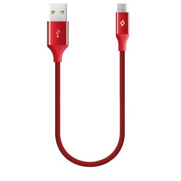 Ttec 2DK25K Kırmızı 30 cm Alumi Cable Micro USB Şarj ve Data Kablosu