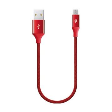 Ttec 2DK25K Kırmızı 30 cm Alumi Cable Micro USB Şarj ve Data Kablosu