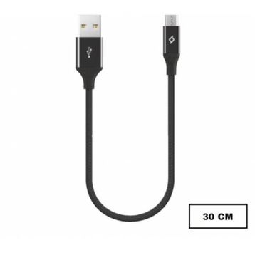 Ttec 2DK25S Siyah 30 cm Alumi Cable Micro USB Şarj ve Data Kablosu