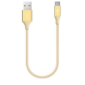 Ttec 2DK26A Altın 30 cm Alumi Cable Type-C Şarj ve Data Kablosu