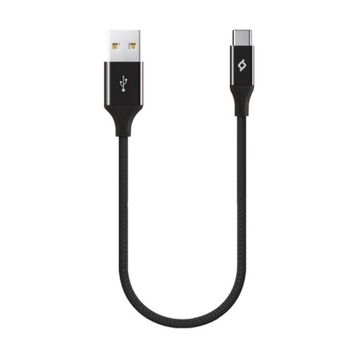 Ttec 2DK26S Siyah 30 cm Alumi Cable Type-C Şarj ve Data Kablosu