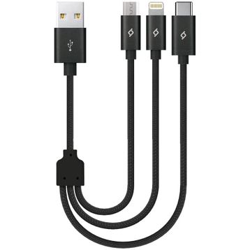 Ttec 2DK28S Siyah Alumi Cable Mini 30 cm Şarj ve Data Kablosu