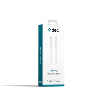Ttec 2DK40B Beyaz Type-C Lightning Hızlı Şarj Kablosu