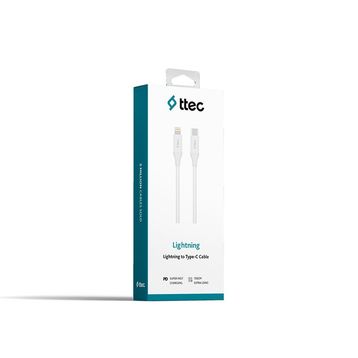 Ttec 2DK40B Beyaz Type-C Lightning Hızlı Şarj Kablosu