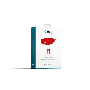 Ttec 2SCS20MK Kırmızı Cep Telefonu Şarj Aleti ve Kablosu