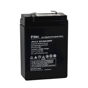 Ttec 6 V 2,8 Ah Bakımsız Kuru Akü