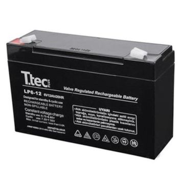 Ttec 6Volt 12Amper Bakımsız Kuru Akü