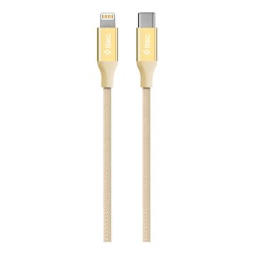Ttec Alumicable Type-C Lightning Altın 150 cm Hızlı Şarj Kablosu