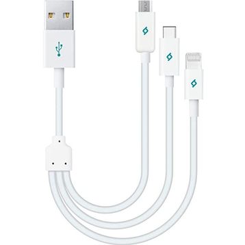 Ttec DK31 AlumiCable Mini Trio Üçü Bir Arada Şarj ve Data Kablosu
