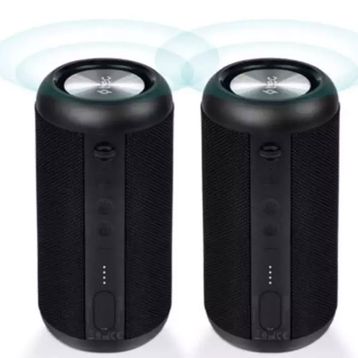 Ttec Dynamite Quattro 40 W Çift Pasif Radyatör Aktif Sürücülü IP65 Ultra Güçlü Siyah Bluetooth Hoparlör