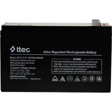 Ttec Plus 2023 12 V 7 Ah Bakımsız Kuru Akü