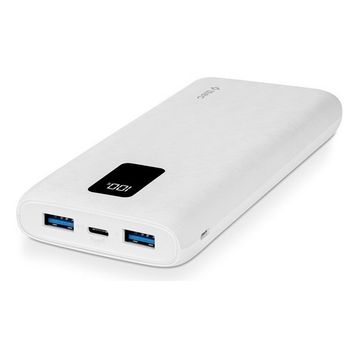 Ttec Powerslim Trio Lcd 10.000 Mah Pd 22.5W Beyaz Dahili Kablolu Taşınabilir Şarj Cihazı