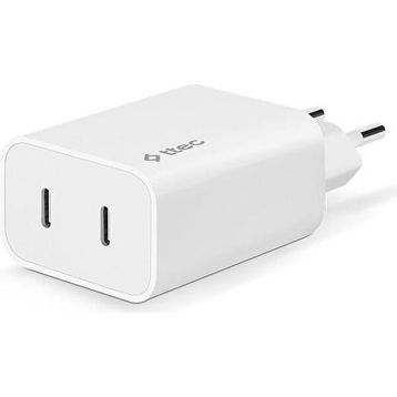 Ttec SmartCharger Duo PD 40W USB C Usb C Seyahat Beyaz Hızlı Şarj Aleti