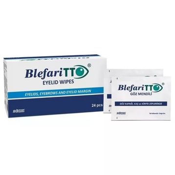 TTO Blepharitto 24 Adet Göz Çevresi Temizleme Mendili