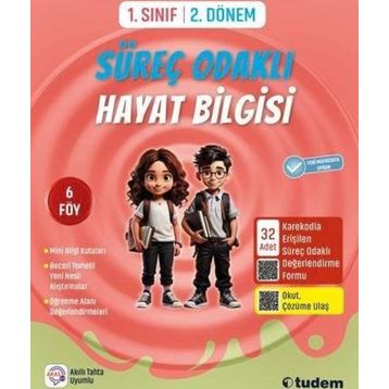 Tudem Yayınları 1. Sınıf 2. Dönem Süreç Odaklı Hayat Bilgisi