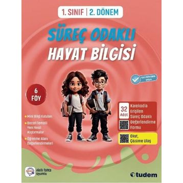 Tudem Yayınları 1. Sınıf 2. Dönem Süreç Odaklı Hayat Bilgisi