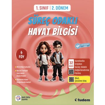 Tudem Yayınları 1. Sınıf 2. Dönem Süreç Odaklı Hayat Bilgisi