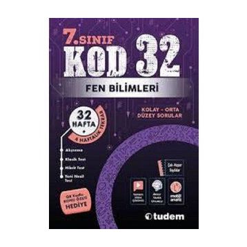 Tudem Yayınları - 7. Sınıf Fen Bilimleri Kod 32 Soru Bankası