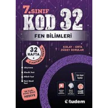 Tudem Yayınları - 7. Sınıf Fen Bilimleri Kod 32 Soru Bankası