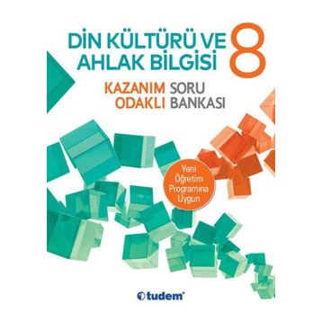 Tudem Yayınları 8.Sınıf Din Kültürü Ve Ahlak Bilgisi Kazanım Odaklı Soru Bankası