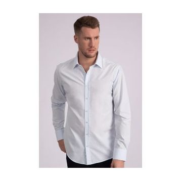 Tudors 1121441151 Modern Slim Fit Poplin Pamuk Efekt Erkek Gömlek