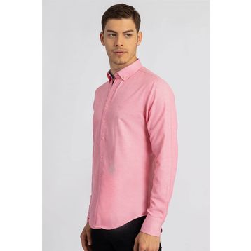Tudors 1501150185 Slim Fit Dar Kesim Uzun Kol Poplin Oxford Erkek Gömlek