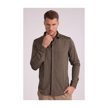 Tudors 2332 Slim Fit Dar Kesim Çizgili Oxford Spor Gömlek