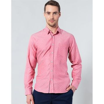 Tudors Kl17045-739 Klasik Fit Desenli Erkek Gömlek