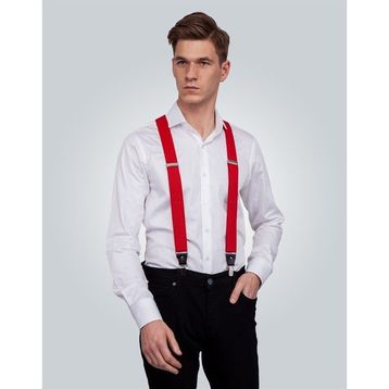 Tudors KR17006-40005 Kırmızı Erkek Pantolon Askısı