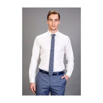 Tudors Modern Slim Fit Düz Erkek Gömlek