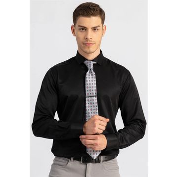 Tudors Modern Slim Fit Düz Erkek Gömlek