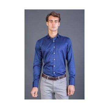 Tudors Modern Slim Fit Düz Erkek Gömlek