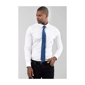 Tudors Slim Fit Dar Kesim Düz Saten Erkek Gömlek