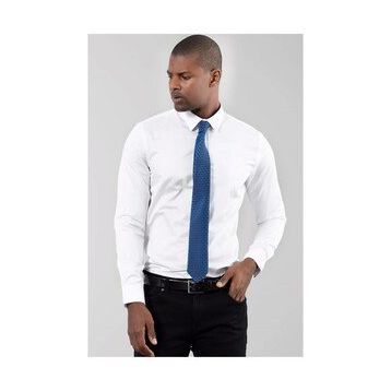 Tudors Slim Fit Dar Kesim Düz Saten Erkek Gömlek