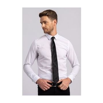 Tudors Slim Fit Dar Kesim Küçük Yaka Düz Erkek Gömlek