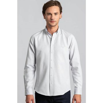 Tudors Slim Fit Dar Kesim Uzun Kol Poplin Oxford Erkek Gömlek