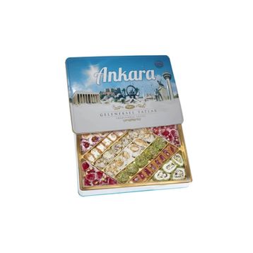 Tuğba Kuruyemiş 540 gr Ankara Geleneksel Tatlar Metal Kutu Lokum