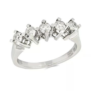 Tuğrul Altın 0.13 ct Pırlanta Beş Taş Yüzük