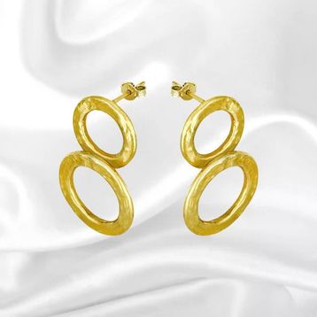 Tuğrul Altın T003386 Altın Tasarım Küpe
